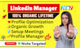 be your social media and linkedin manager