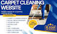 carpet cleaning website cleaning website house cleaning website landing page
