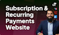do website development with recurring payments