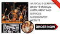 build musical e learning website musical instrument, musical services website