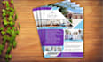 design assisted living, home care, nemt, cpr, group home and healthcare flyer