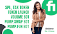 do pump fun pump swap volume, swap bot, launch token