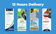 do roll up banner, standee design