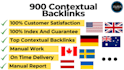 build 900 high quality contextual backlinks for global SEO ranking with guarante
