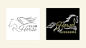 design a unique animal pet equestrian logo with branding