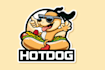 create hot dog, pizza, burger, cupcake, food logo