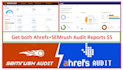do both ahrefs and semrush audit reports for SEO analysis