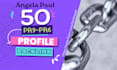 manually create 50 pr9 to pr6 profile backlinks