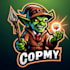 design outstanding  goblin mascot logo with express deliver
