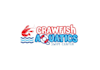 create fun energetic children swim centers logo