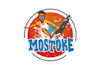 create funny character caricature surfing logo