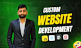 do website development or custom website development as full stack web developer