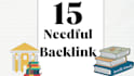 manually create 15 needful backlinks with ping