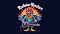 design unique rockstar rooster logo with a creative concept
