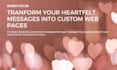 create personalized messages as a webpage