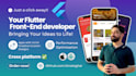 develop flutter frontend app with great UI UX ios,android