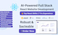 be full stack developer, scalable web apps with react for startups or businesses
