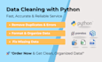 clean and prepare your data using python