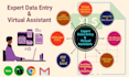 be your reliable virtual assistant for data entry, admin