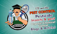 write articles and blogs on pest, insect and their control