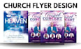 design church flyer, event flyer, brochure, youtube banner