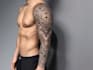 create sleeve tattoo design in geometric style