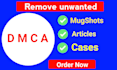 permanently remove mugshots, articles and cases from the internet