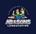 design looks nice mascot landscaping logo