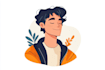 draw flat vector character design