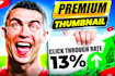 design high CTR custom youtube thumbnails in 2 hour