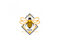 design a premium honey bee logo with a professional touch