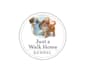 design artwork animals walk home logo