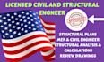 review stamp as licensed structural engineer texas virginia usa pe stamp