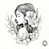 create small, minimalistic, ornamental fine line tattoo