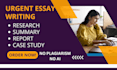 do urgent essay writing as an essay writer