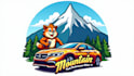 create car and mountain logo with unique concepts