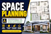 professionally do space planning and bunglow planning
