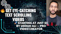 create stunning text scrolling videos