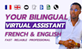 be your bilingual virtual assistant in french and english