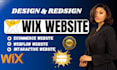 design redesign custom wix website design, wix studio, bug fix, figma react js