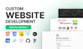 do custom portfolio website as full stack front end back end developer
