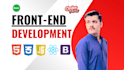 be your front end web developer using html CSS javascript expert