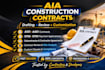 draft and review aia construction contracts for you