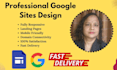 design a stunning, professional website using google sites