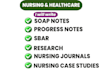 write quality soap notes, birp notes, progress notes, case studies