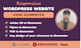 convert adobe xd, PSD, figma to elementor wordpress website