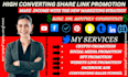 shoutout promote share link to fb, twitter active 80m USA UK nft crypto audience