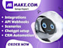 setup make com automation , make business scenario automation , make workflow