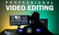 edit professional live action videos