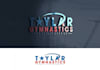 create playful fun children gymnastics center logo